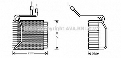 AVA QUALITY COOLING fdv109 -  Испаритель, кондиционер